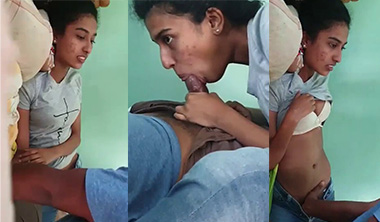 Telugu College Couple Blowjob – Riding Sex in Home